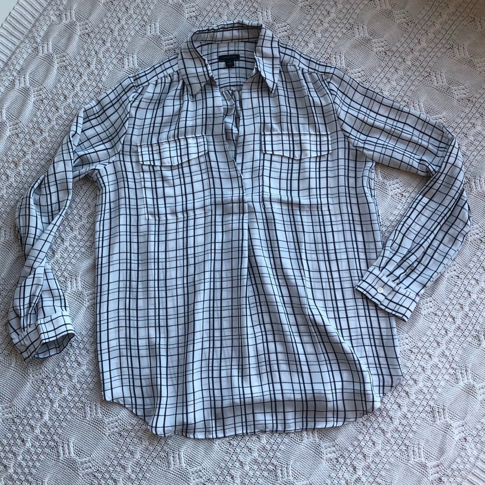 Plaid Work Blouse